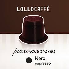 Cafè Lollo(Nero) in capsule compatibili Nespresso. Confezioni da 100 pezzi.