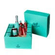 Coffret cadeau Harry’s Bar 2,31 kg1x Bellini 750 ml  4x Virgin Bellini 180 ml  1x Tagliolini 250 g  1x Tagliarelle 250 g  1x Sansovina 340 g