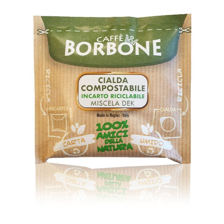 Dosettes de café Caffè Borbone sans caféine (150 dosettes)